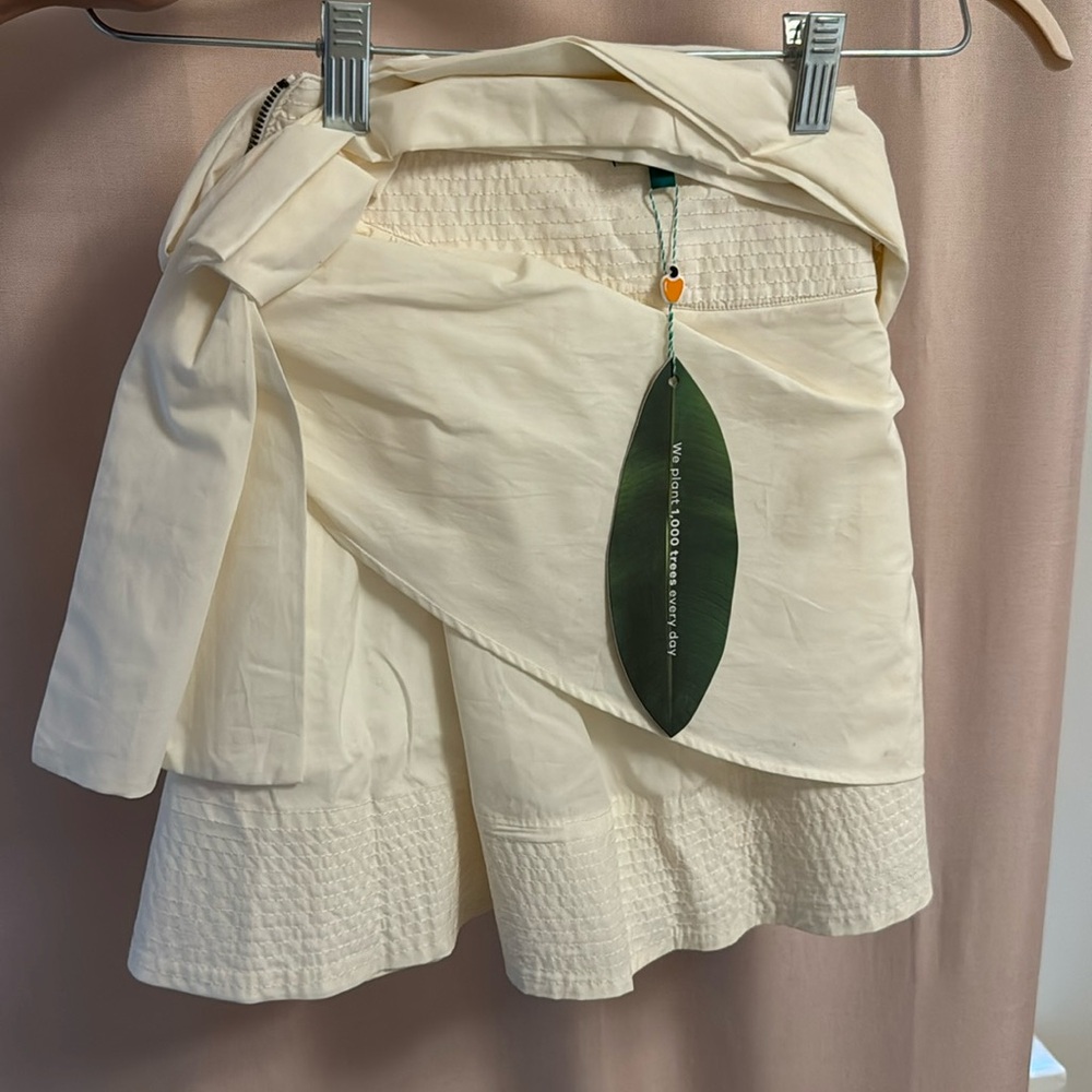 NWT Farm Rio White Knot Mini Skirt